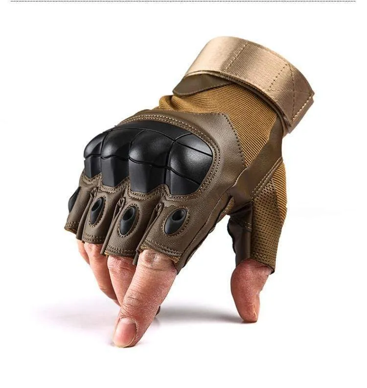 Tactical Gloves Military Men Hard Knuckle Army Paintball Airsoft Shoot Combat AntiSkid Motorcycle Gloves Fingerless Touch Screen