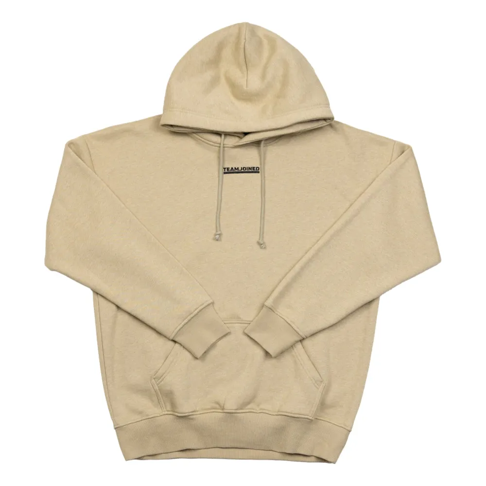 TEAMJOINED JOINED OVERSIZED HOODIE-BEIGE