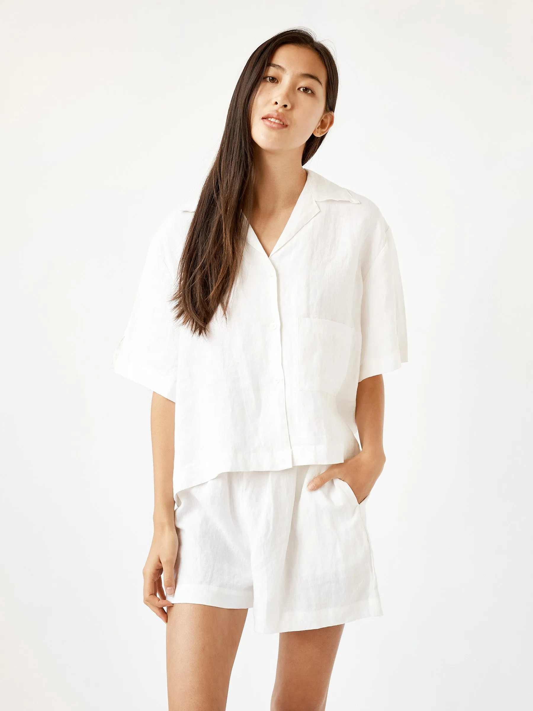 The 04 Linen Short Sleeve Short Set