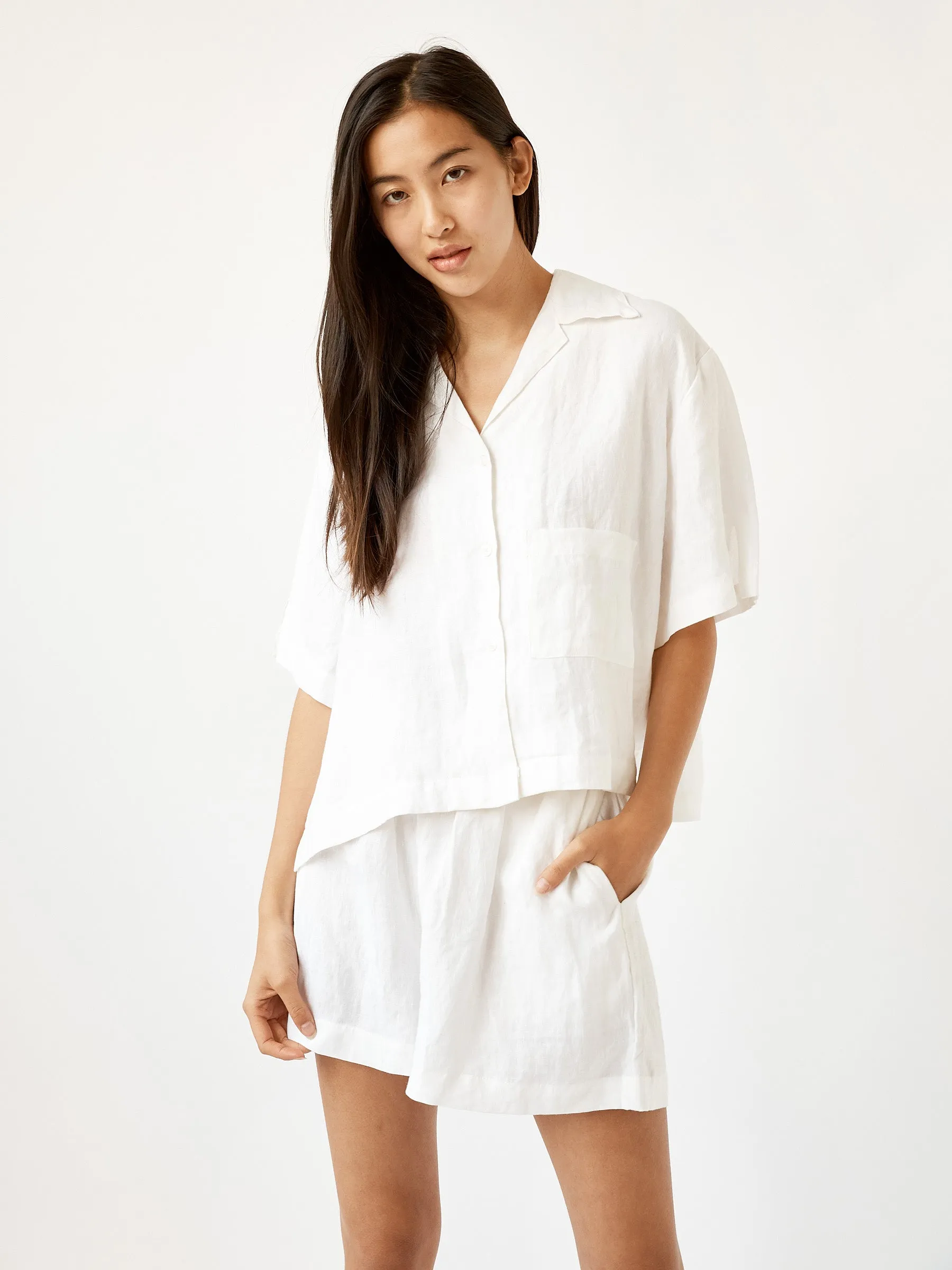 The 04 Linen Short Sleeve Short Set