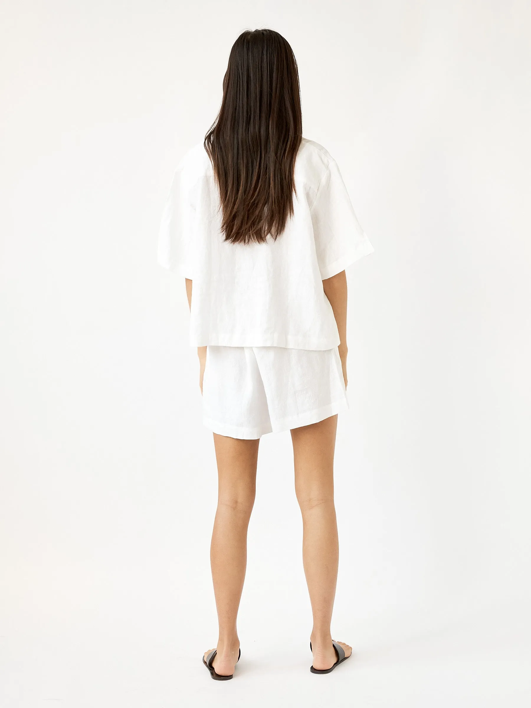 The 04 Linen Short Sleeve Short Set