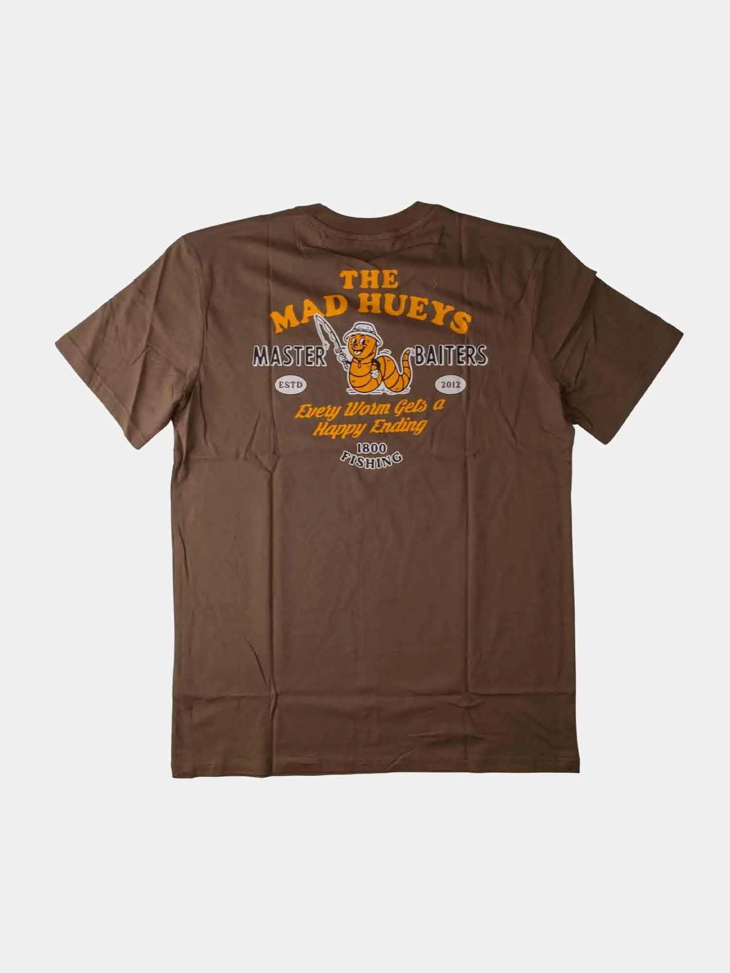 The Mad Hueys Happy Worm Tee - Walnut