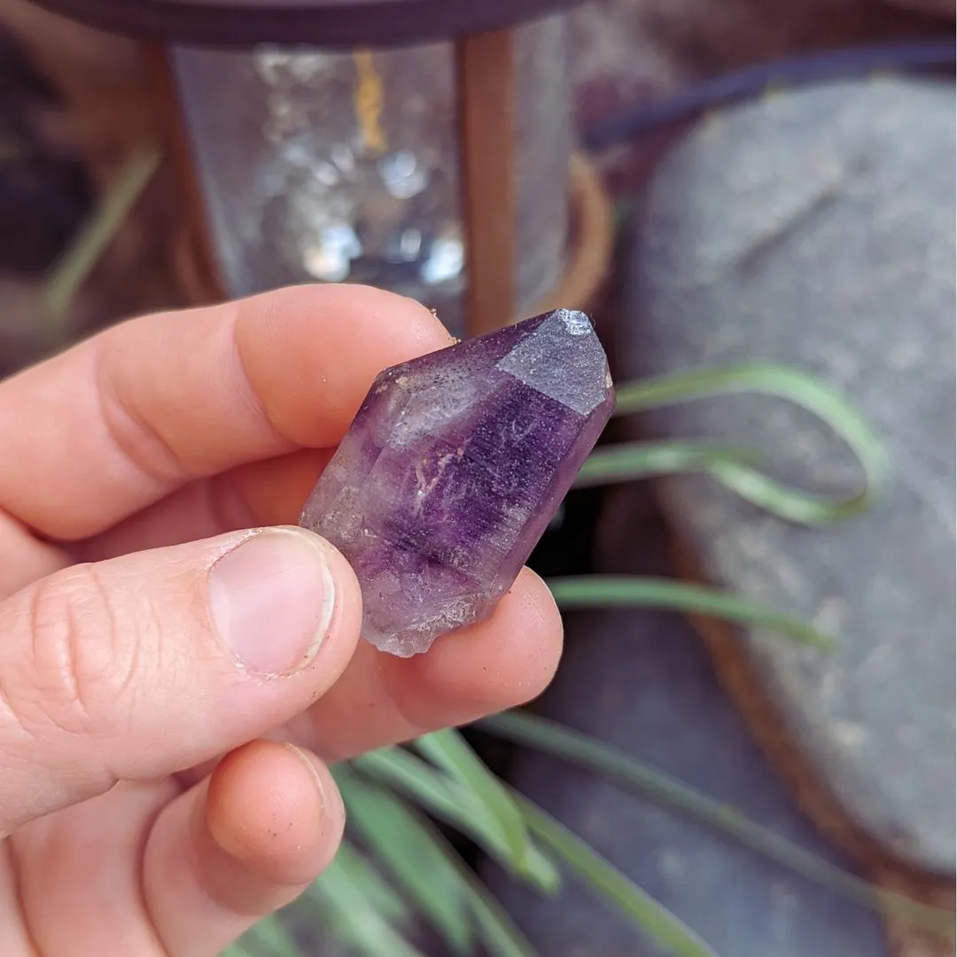 Tucson Exclusive! Rare Find, Natural  Brandberg Amethyst Crystal Points ~ Cosmic Energy that Awakens, Clear Quartz, Amethyst and Smokey Quartz in ONE, Ancient Amethyst