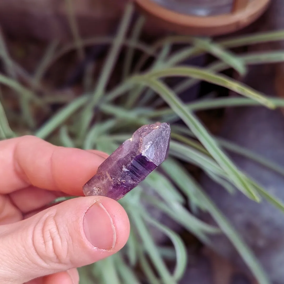 Tucson Exclusive! Rare Find, Natural  Brandberg Amethyst Crystal Points ~ Cosmic Energy that Awakens, Clear Quartz, Amethyst and Smokey Quartz in ONE, Ancient Amethyst