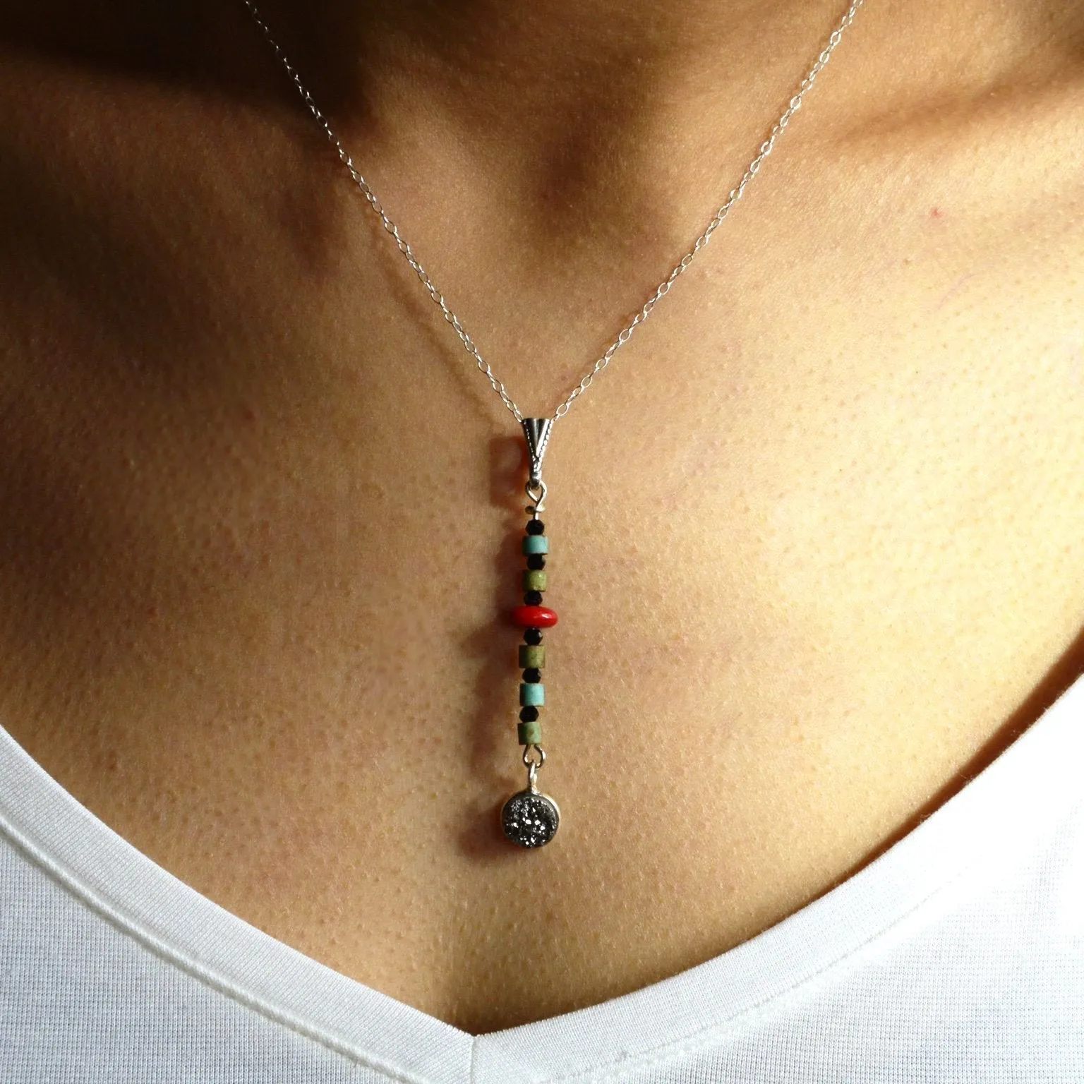 Turquoise Stack Pendant