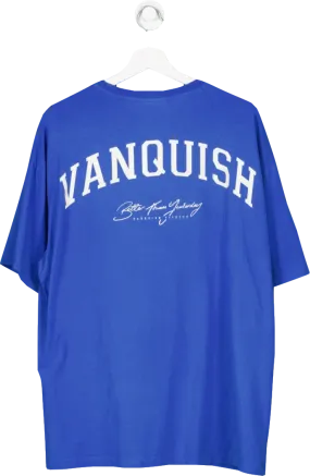 Vanquish Blue Better Thank Yesterday Oversized T Shirt UK L