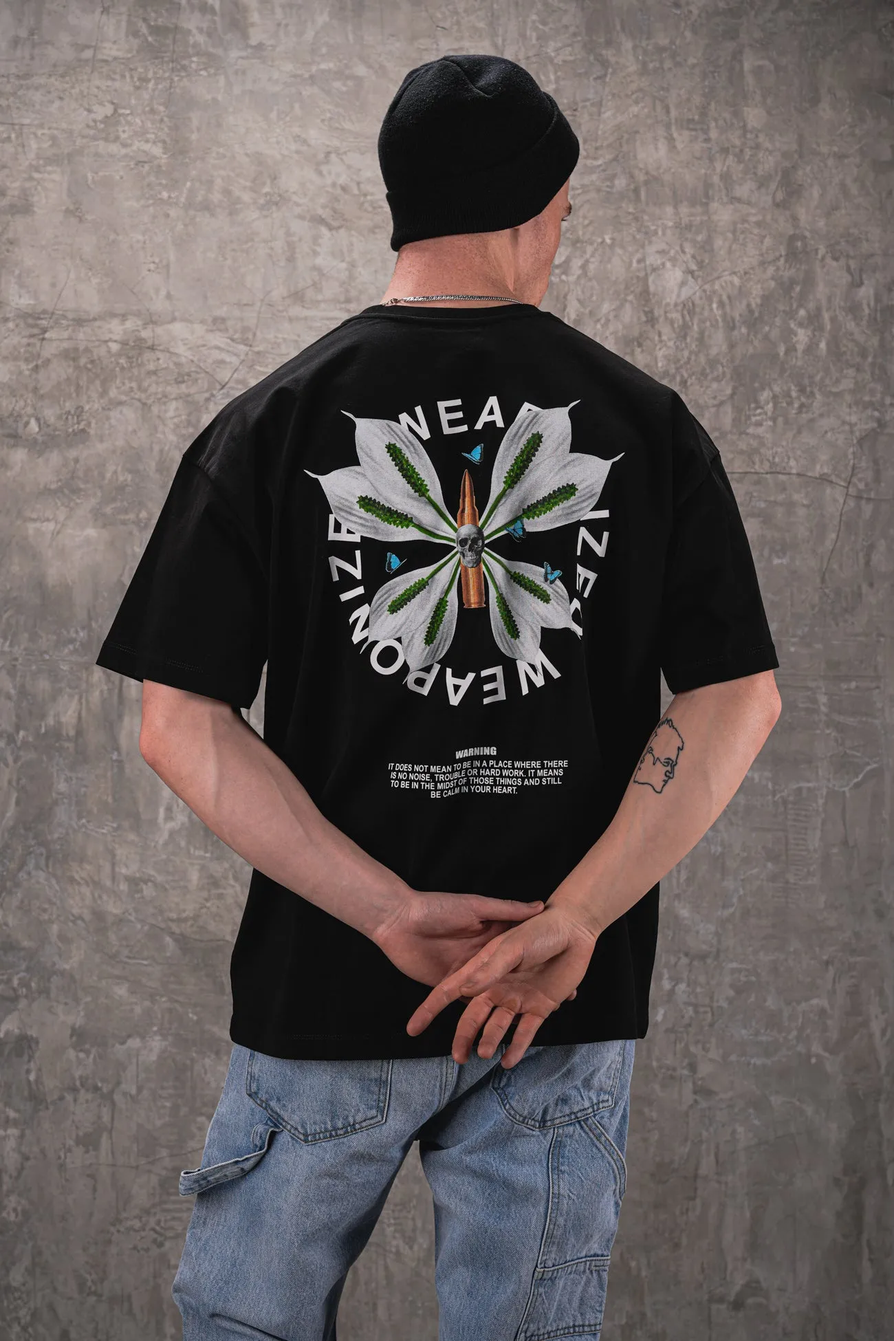 Weaponized 240GSM Oversized Tee - Black