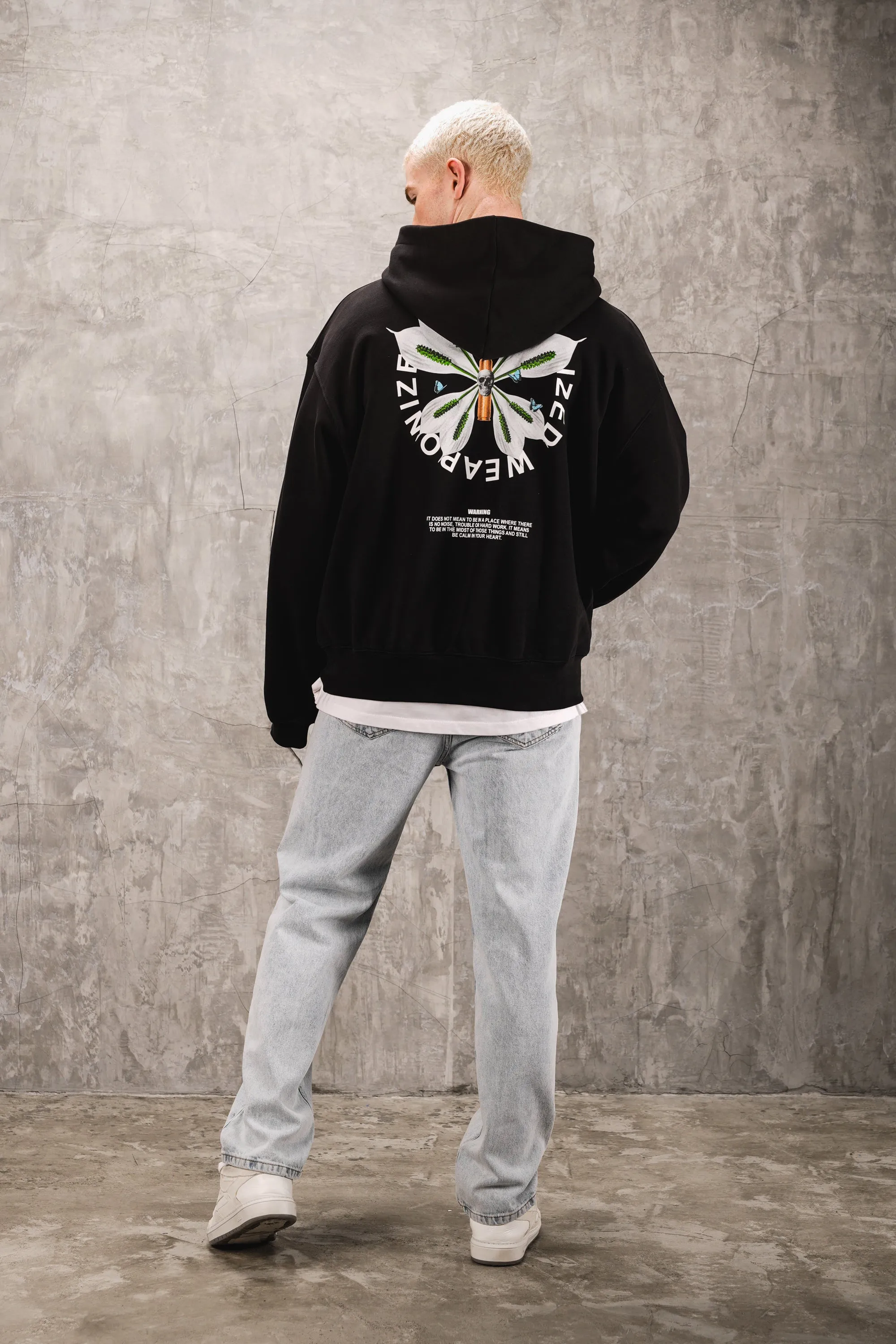 Weaponized 480GSM Oversized Hoodie - Black