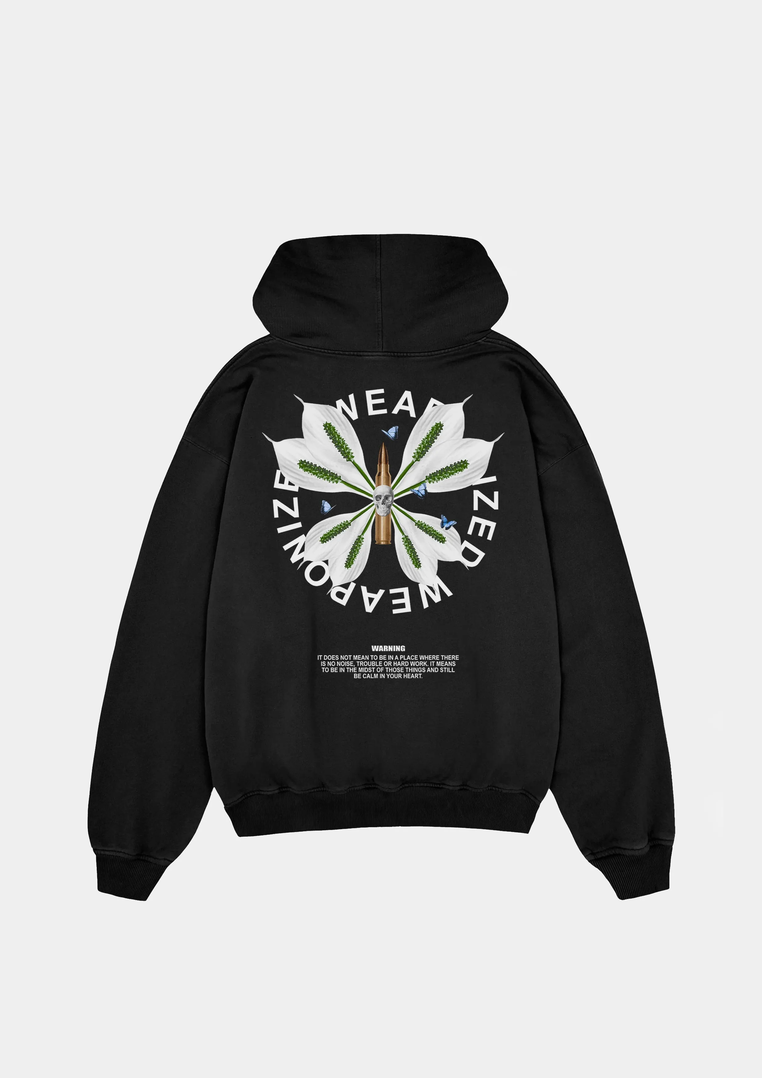 Weaponized 480GSM Oversized Hoodie - Black