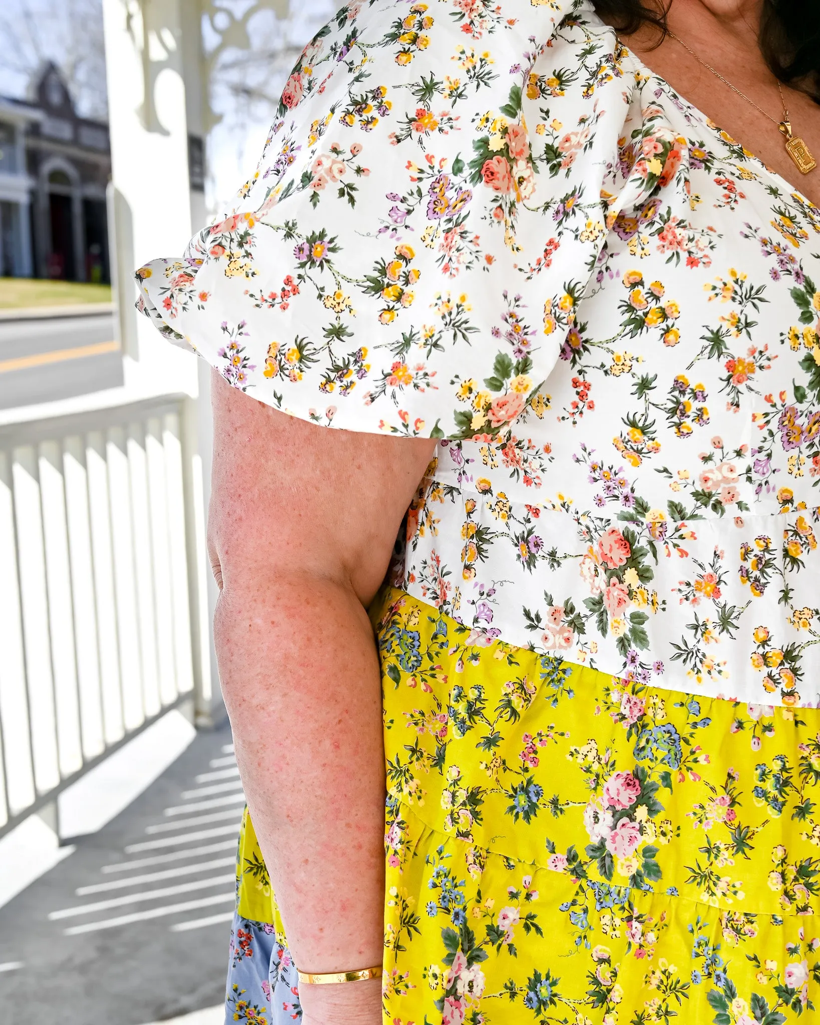 Whimsical Floral Mini Dress PLUS