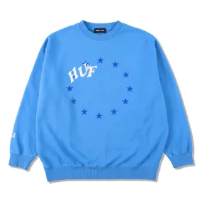 WIND AND SEA HUF × WDS  CREW SWEAT-BLUE