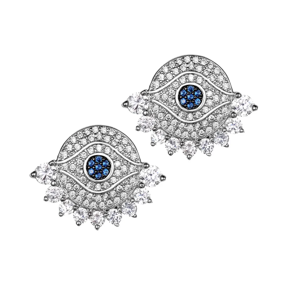 Women's Evil eye CZ Stud Earring