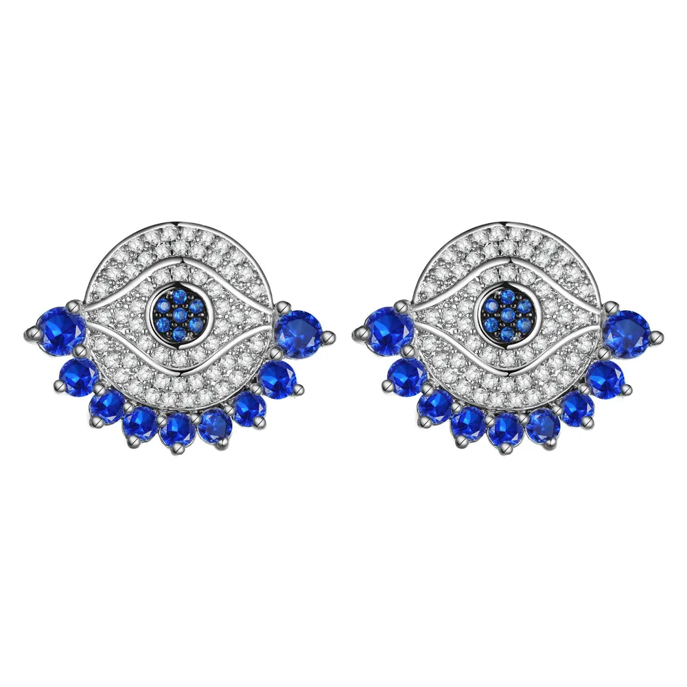 Women's Evil eye CZ Stud Earring