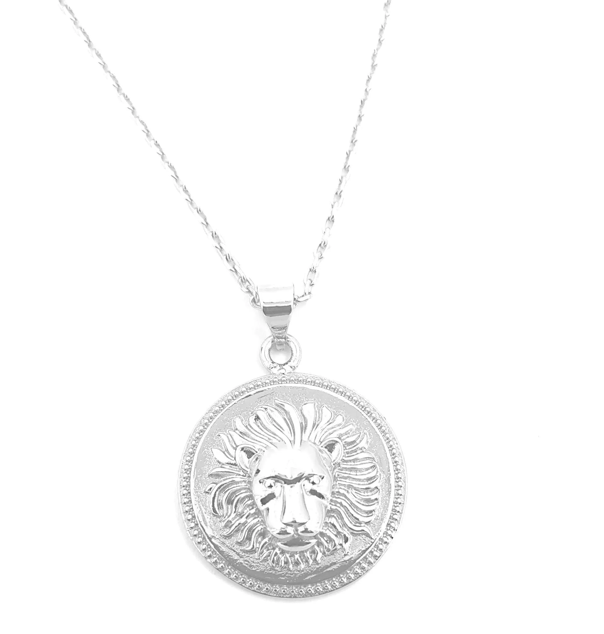 Women's Fashion Animal Lion Pendant Necklace