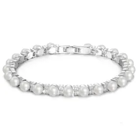 Womens Fashion Wedding Bridal Pearl Bracelet