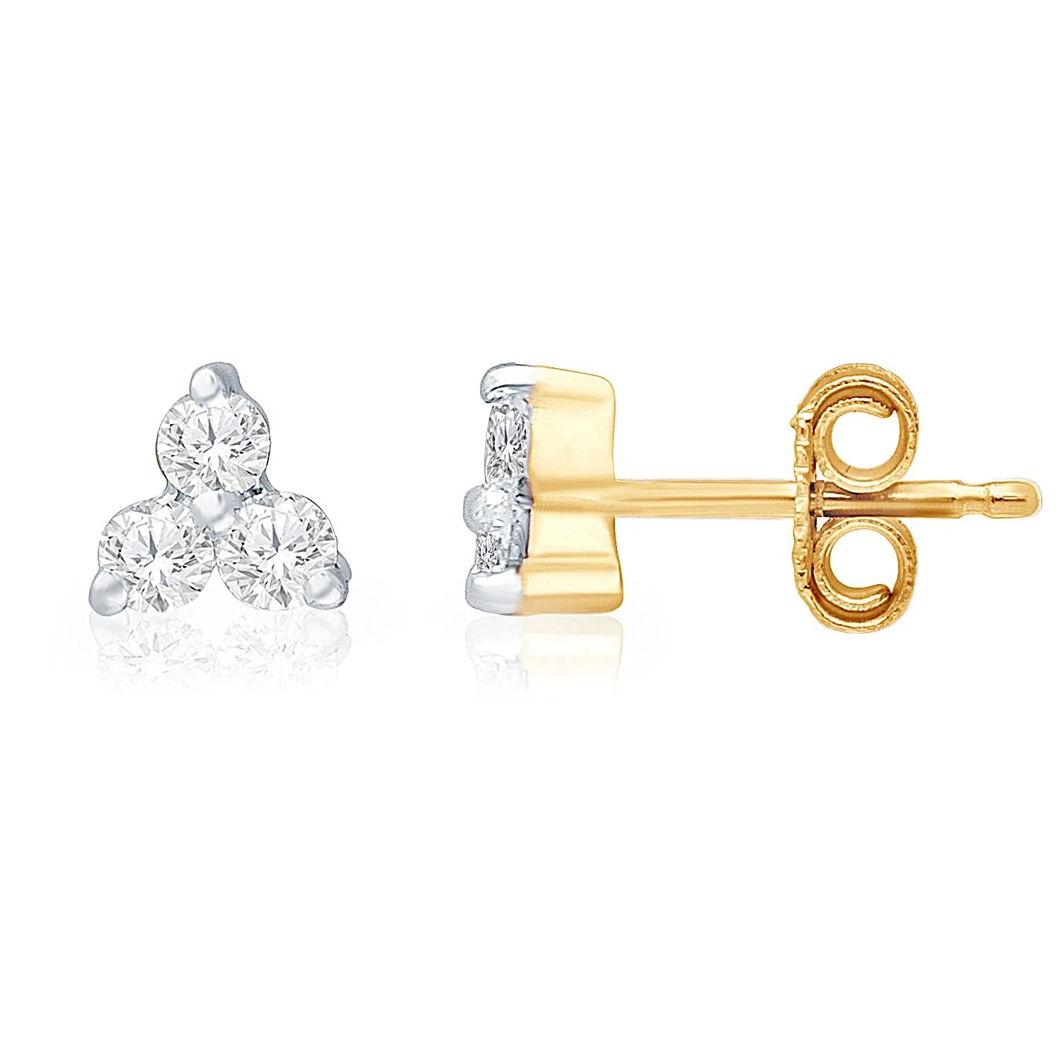 Yellow Gold Diamond Eternal Earrings